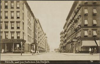 146th St., west from Amsterdam Ave, New York.