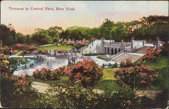 Terraces in Central Park, New York.