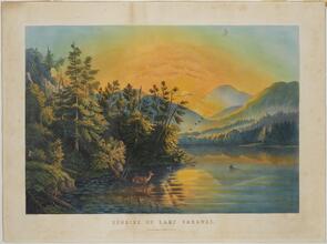 Sunrise on Lake Saranac.