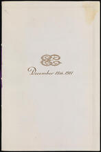[List of members and seating arrangement for the Engineers Club annual banquet.]