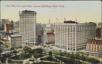 The Flat Iron and Fifth Avenue Buildings, New York