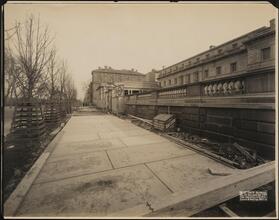 H. C. Frick Residence. Sidewalk, Looking N.