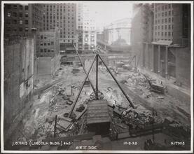 41st St. Side [Lincoln Building construction.]