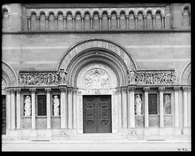 Cornelius Vanderbilt II memorial doors at St. Bartholomew's Church.