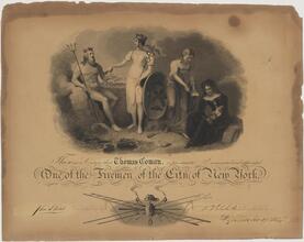 [Certificate of appointment of Thomas Coman to New York City Fire Department.]