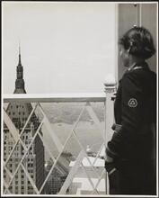 60 Wall Street. City Service Company. Interior, observatory [looking at 40 Wall Street]