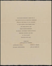 [Laying of the cornerstone and the dedication of the Henry Hudson Monument at Spuyten Duyvil Hill.]