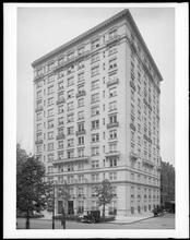 West End Avenue at the S.W. corner of West 88th Street. Apartment house.