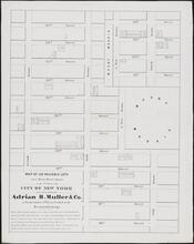 Maps of Lots near Mount Morris Square to be Sold at Auction by Adrian H. Muller & Co., October 25, 1853