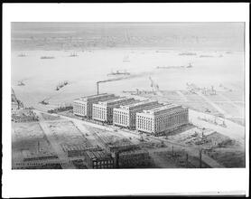 Terminal warehouse, rendering.