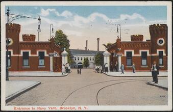 Entrance to Navy Yard, Brooklyn, N. Y.