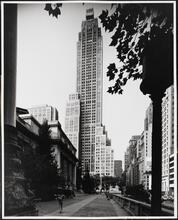[Looking north from the main branch of New York Public Library to 500 Fifth Avenue.]