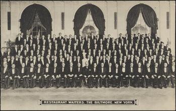 Restaurant Waiters, The Biltmore, New York