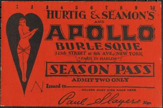 Season pass to Hurtig & Seamon's Apollo Burlesque.