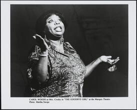 [Carol Woods as Mrs. Crosby in "The Goodbye Girl".]