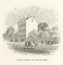 Niblo's Garden and Theatre, 1828.