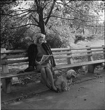 Men Are Such Wolves [Woman on a park bench.]