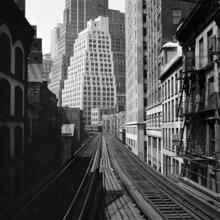 [Second Avenue El train tracks.]