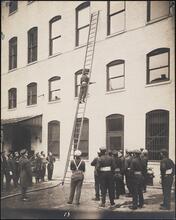 [Fire fighters, training exercise.]