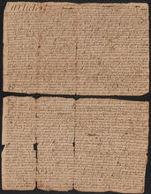 Articles of agreement between Obadiah Palmer, Nehemiah Palmer, Sylvanus Palmer and Solomon Palmer, December 4, 1722