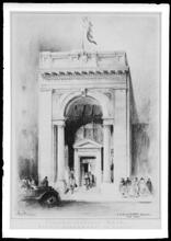 204 East 116th Street. Italian Savings Bank, rendering by Hugh Ferris.
