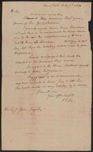 Letter from Peter Jay Munro to John Jay, July 7, 1800