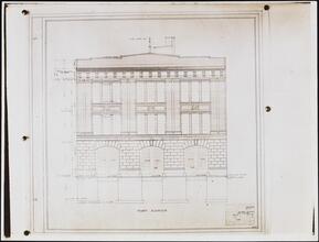 [Architectural plans of a fire station on 181st Street.]