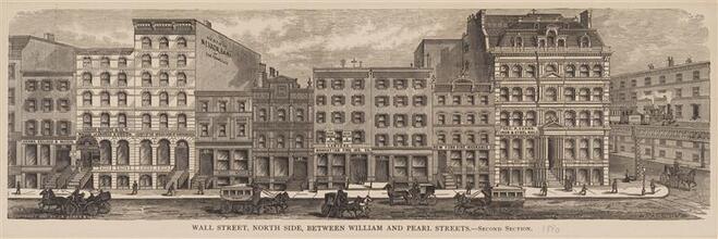 Wall Street, North Side, Between William and Pearl Streets - Second Section