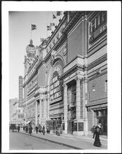 6th Avenue between West 43rd and 44th Streets. New York Hippodrome.