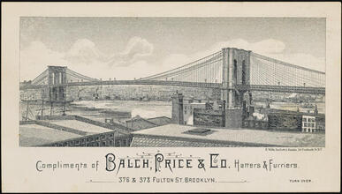 Compliments of Balch, Price & Co. Hatters & Furriers