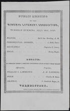 Public Meeting of the Minerva Literary Association