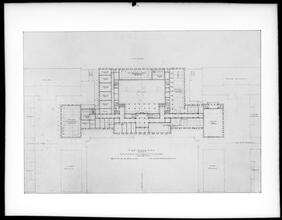 Columbia University Library, first floor plan.