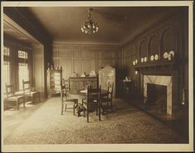 [Residence. Interior, dining room.]