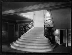 Stairs inside Stanford White's country house near St. James, Long Island.