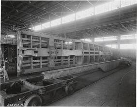 [U.S Army 100 - ton flat car.]