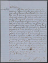 Letter from Thomas Jones to Arabella Jones Floyd, December 2, 1783