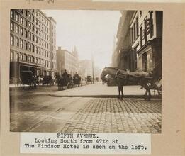 [5th Avenue looking south from 47th Street.]