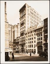 East 53rd Street and Fifth Avenue. Street view, east side of Fifth Avenue