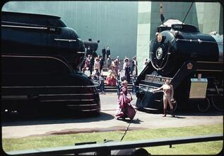 [Scene during the Parade of Railroads show.]
