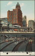 Underground R. R. and Park Row, New York.