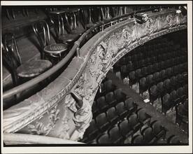Fifth Avenue Theatre, Showing Section of the Orchestra and First Balcony
