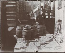 Bandit's Roost with St. Rocco's altar in the rear, at the bottom of the alley.