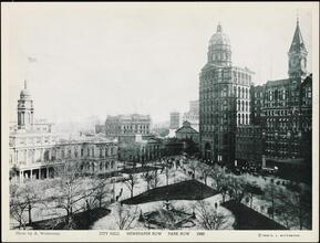 [City Hall Newspaper Row, Park Row.]