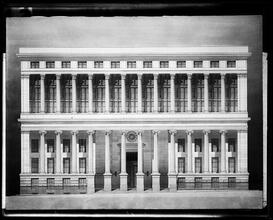 National City Bank, 55 Wall Street. Rendered elevation of Wall Street facade.