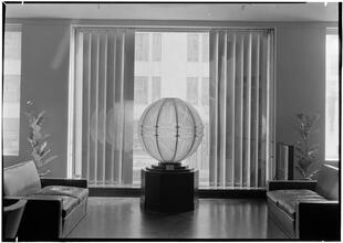 Steuben Glass, Inc. Axis view to globe.