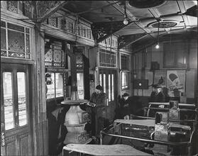 [Elevated train station.]