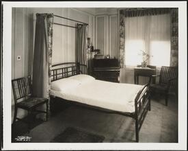 West 58th Street and Seventh Avenue. Gulick apartment. Interior with curtain bed unfurled