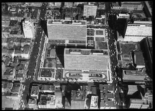 Kips Bay Plaza, aerial view looking due north from south of 30th Street between 1st and 2nd Avenue.
