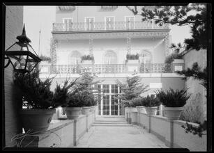 Cosmopolitan Club. Rear from causeway, horizontal.
