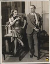 [Lucy Levine and Aaron Lebedeff in unidentified production.]